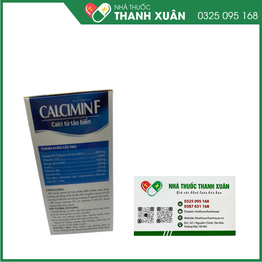 Calcimin F Phòng ngừa loãng xương cho người cao tuổi